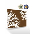 thumbnail image 2 of Coral Brown Wall Art for Living Room,Canvas Picture Wall Decor for Bathroom Bedroom,White Coastal Ocean Marine Nautical Beach Painting Artwork for Office Kitchen Hallway Dining Room Decor 16"x20", 2 of 8