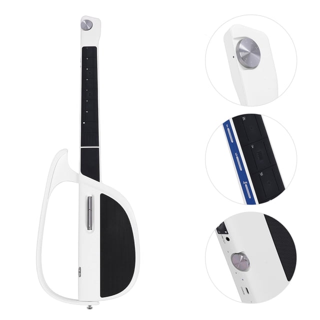 Stringless Smart Guitar, Foldable Automatic Accompaniment Guitar, Travel Backing Guitarra with Real Time Chord Accompaniment, Storage Bag