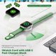 thumbnail image 2 of Cable de carga Hzevn para Apple Watch, paquete de 2, USB C de 3 pies, blanco, 2 of 7