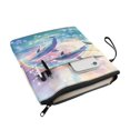 thumbnail image 3 of HELLHERO 1 pc Paperback Book Cover with Zipper Protector Wrap Bag Book Organzier Holder with Pocket for Men Book Organzoer Holder, Rainbow Dolphin Design, 3 of 8