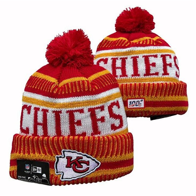 Kansas City Chiefs Mode Simple Tuque Tricotée Mignonne et Polyvalente Bonnet Froid Unisexe