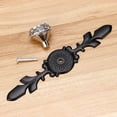 thumbnail image 4 of 5 Pcs 4.7" Drawer Dresser Knobs Pull Handles - Crystal Glass Diamond Decorative Knobs with Plate, Cabinet Cupboard Door Knobs with Screws for Kitchen Bathroom Office Decoration, 4 of 7