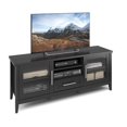 thumbnail image 1 of CorLiving Jackson Black Wood Grain Finish TV Bench, 1 of 4