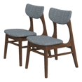 thumbnail image 1 of Ashcroft Chaises de Salle à Manger Mid-Century Modern, Gris (Ensemble de 2), 1 of 8