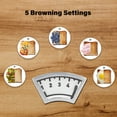 thumbnail image 5 of Wehilion 2-Slice Toaster with 1.5 inch Wide Slot, 5 Browning Setting and 3 Function: Bagel, Defrost & Cancel, Retro Stainless-Steel Style, Toast Bread Machine with Removable Crumb Tray, Silver, 5 of 11