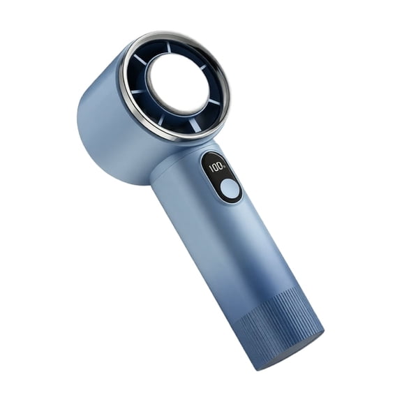 Portable Handheld Fan Rechargeable | Personal Cooling Fan for Travel and Daily Use | Blue Mini Handheld Fan