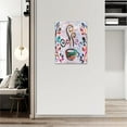 thumbnail image 4 of Abstract Banksy Coffee Kitchen Wall Art Graffiti Coffee Pictures Wall Decor Dining Room Canvas Painting Modern Artwork Home Decoration for Kitchen Cafe Coffee Bar Framed 12"x16", 4 of 6