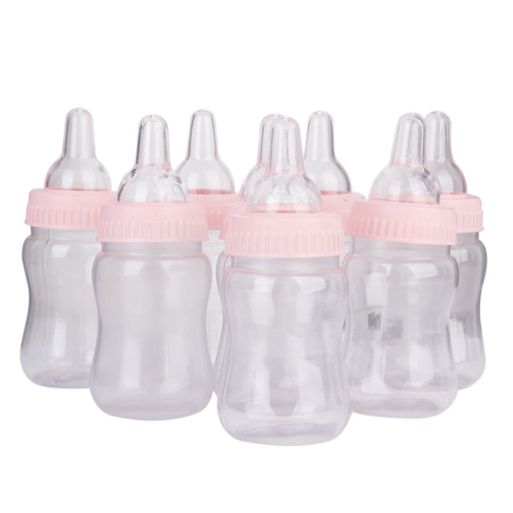 Baby Box Shower Gift Bottles Candy Feeder Bottle Style Mini  Babies Party Décor Boy Infant Newborn Nipples Fillable