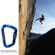 thumbnail image 3 of 28KN Forma D Seguridad Master Lock Mosquetón Hebilla de escalada en roca (Azul) Ndcxsfigh Nuevos Originales, 3 of 6