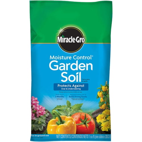 Miracle Gro Moisture Control Garden Soil 1 Cu Ft Walmart Com
