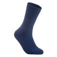 thumbnail image 2 of Lian LifeStyle Men's 3 Pairs High-Performance, Ultralight and Great Activewear for Fun Sports Wool Crew Socks Size 6-9 FS03 Navy Blue, 2 of 3