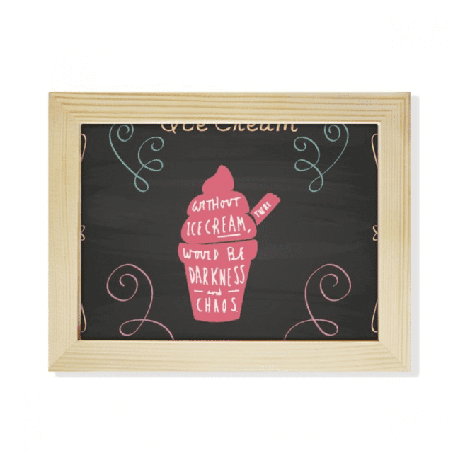 Without Ice There Would Be Darkness Desktop Photo Frame Picture Art Decoration Painting 6x8 inch