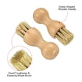 thumbnail image 3 of Uxcell Bristle Shoes Brush, Mini Polish Daubers for Leather Boots Cloth, 1Set, 3 of 5