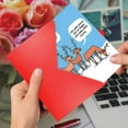 thumbnail image 5 of Reindeer Problem - Funny Merry Christmas Card with Envelope (4.63 x 6.75 Inch) - Reindeer Games, Men's Las Vegas Humor, 5 of 5