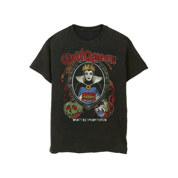 Disney's Snow White Evil Queen Men's Black T-Shirt (Medium)