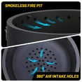 thumbnail image 6 of 26" Smokeless Fire Pit with Removable Ash Pan,Wood Burning Firepit Table with Lid&Fire Poker,Smokeless Outdoor Fireplace with Dust Bag, Outdoor Fire Pits Portable Bonfire Firepit for BBQ,Table,Bonfire, 6 of 9