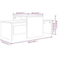 thumbnail image 4 of vidaXL Coffee Table Set Smoked Oak 100x48x40 cm Engineered Wood, 4 of 4