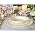 thumbnail image 2 of " OCCASIONS " 240 Plates Pack, Vintage Party, Disposable Wedding Party Plastic Plates (10.25'' Dinner Plate, Portofino in Ivory), 2 of 9
