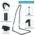 thumbnail image 2 of Hammock Chair Stand Portable Heavy Duty Solid Steel Stand Only Outdoor Indoor Hanging Chair Stand for Air Porch Swing Chair, Black, 2 of 9