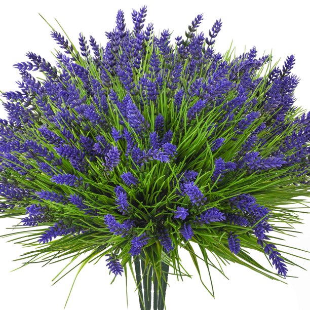 Artificial Plants hace 20 paquetes, resistentes a los rayos UV, color morado