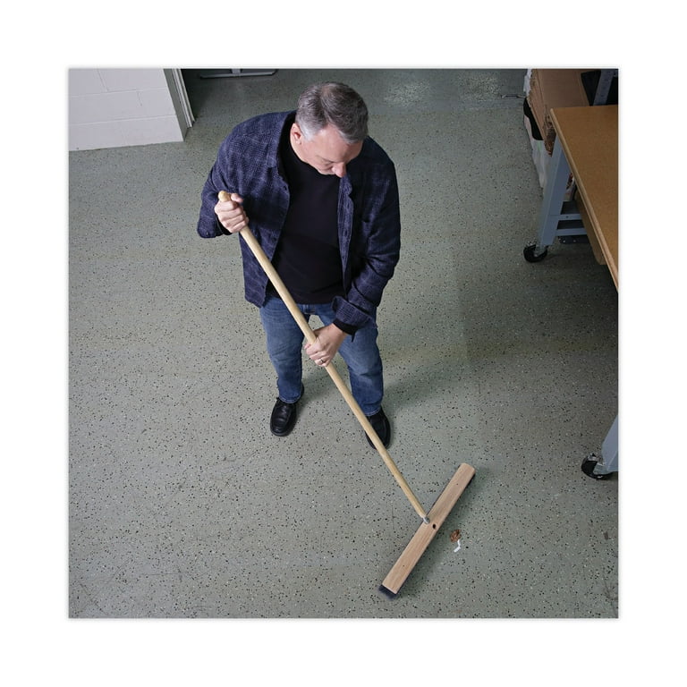 Metal Tip Threaded Hardwood Broom Handle, 1.13 Metal Tip Threaded Hardwood Broom Handle, 1.13