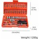 thumbnail image 5 of jeu De 46 Embouts De Douilles Avec Cliquet Rversible Pour Les Rparations Automobiles Et Les Outils Mnagers, Embouts De Douilles Et De Cls Mtriques, 5 of 5