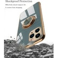 thumbnail image 2 of Case for iPhone 11 Pro Max Case 6.5" Phone Cases with Ring Holder Kickstand Silicone Electroplated Shock-Absorption Soft Flexible TPU Bumper Cover - Gray, 2 of 14