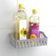 thumbnail image 2 of Cesta de baño multifunción con ventosa, organizador de pared para cocina, baño, papel higiénico, gel de ducha y champú (marrón claro)., 2 of 7