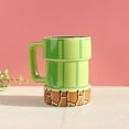 thumbnail image 3 of Super Mario Gamer Pipe Ceramic Coffee Tea Cup Mug Collectible 15 Oz Ounces, 3 of 5