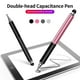 thumbnail image 2 of Lápiz óptico Stylus Pen Lápiz de pantalla táctil universal Lápiz de capacitancia de doble cabeza Lápiz capacitivo duradero portátil para teléfono / tableta Gris Abanopi  Lápiz óptico, 2 of 6