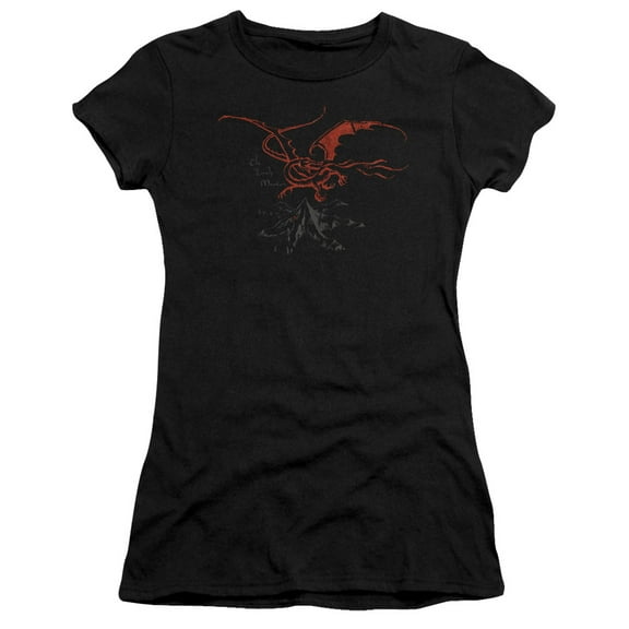 The Hobbit Smaug S/S Junior Women's T-Shirt Sheer Black