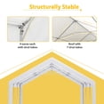 thumbnail image 4 of 20x20 FT Party Tent Heavy Duty, Outdoor Wedding Event Shelters Upgraded Galvanized Canopy with Waterproof White Roof, Removable Sidewalls & 2 Storage Bags, 4 of 9