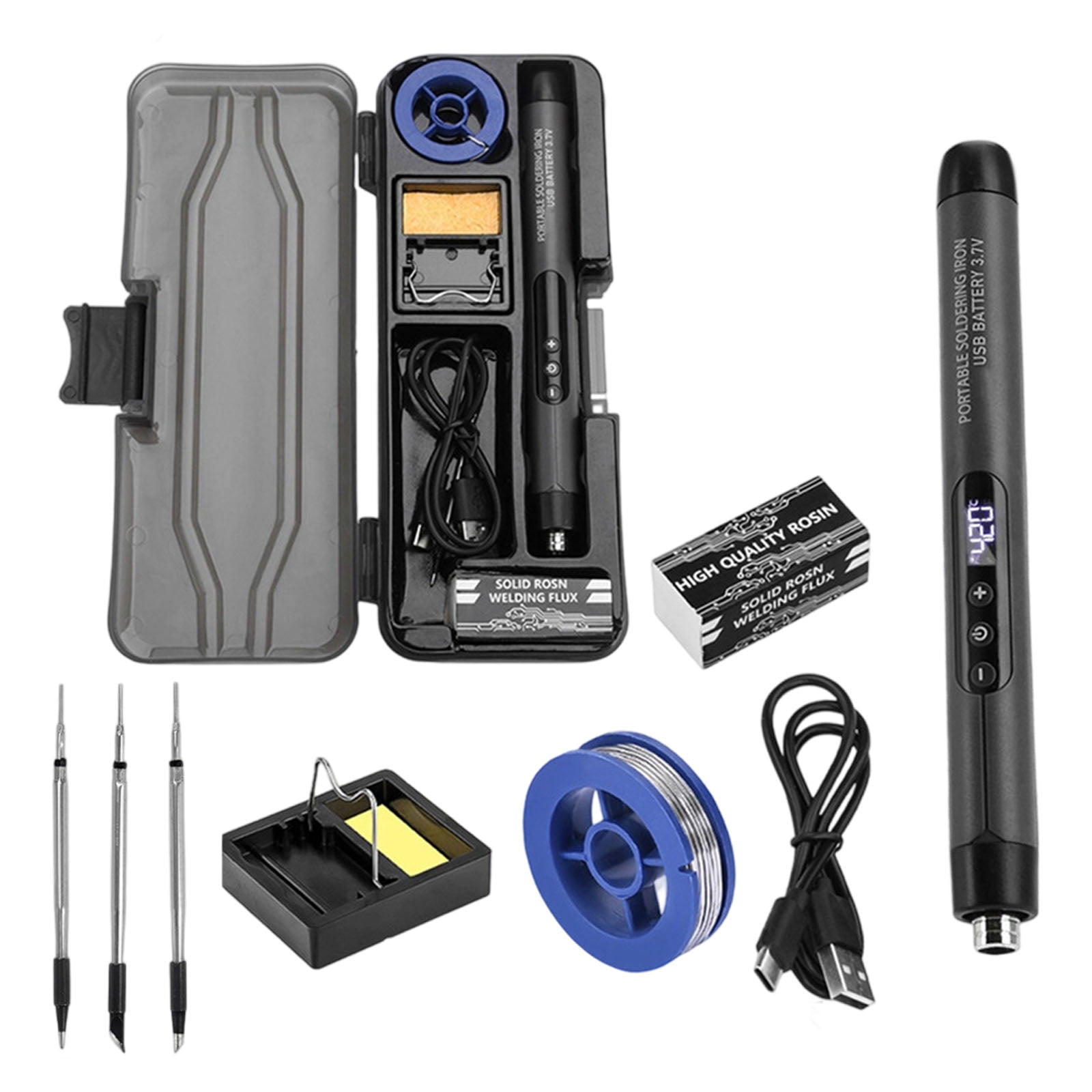 200°C - 450°C Adjustable Temperature Electric Soldering Iron Welding Solder Rework Station Repair Tool
