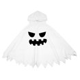 thumbnail image 6 of KHONTS Ghost Face Poncho for Toddler Kids Hooded Cloak Halloween Performance Clothes Spooky Capes 22-White S, 6 of 7
