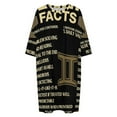 thumbnail image 4 of Gemini Facts Zodiac Sign Astrology Birthday Gift Sleepshirts For Sleeping Travels Loose Sleepdress Pajama Dress Soft Nightdress Sleepwear, 4 of 7