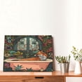 thumbnail image 4 of Naloa Fox Bathtub Floral Art Print Canvas Picture,Wall Pictures, Modern Decorative Poster,Art Prints for Bedroom, Toilet, 40 x 30 cm, Built-in Wooden Frame, 4 of 6
