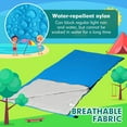 thumbnail image 4 of 3 Pcs 0 Degree Camping Sleeping Bags Bulk for Adults Kids, Warm Weather Youth Sleeping Bags for Boys Girls Ages 8-12, Portable Compact with Compression Sack for Hiking Backpacking Outdoor, 4 of 7