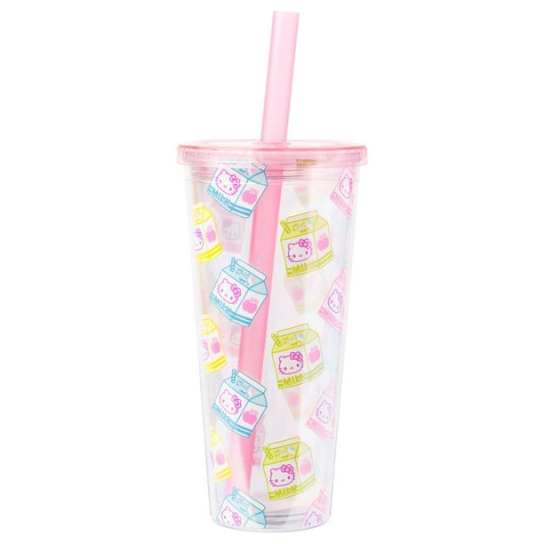 Vaso Boba Buffalo Sanrio Hello Kitty plateado, 700 ml
