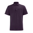 thumbnail image 3 of Men's Casual Short Sleeve Polo Shirts Classic Button Summer Collared Golf Top T-Shirt with Pocket Purple M by Awwp, 3 of 9