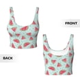 thumbnail image 6 of Uemuo Watermelon Pattern Women's Sports Bra - High Impact Support, Breathable, and Comfortable Athletic Bra for Running, Yoga, and Workouts, 6 of 9
