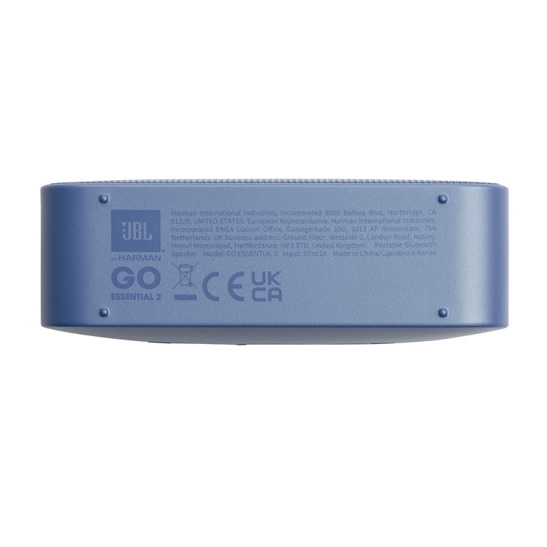 JBL Go Essential 2 - Portable Waterproof Speaker - Blue - Walmart.com