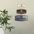 thumbnail image 3 of Signs ByLITA Fancy Do Not Take Food That Does Not Belong To You Sign (Navy Blue / White) - Small, 3 of 8