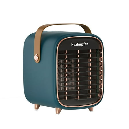 

Hariumiu Desktop Space Heater for Home with 2 Gears Adjustable Thermostat and 3 Wind Levels Tilt Power-Off Heater Fan 7.09 x 5.91 x 5.71
