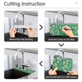 thumbnail image 5 of Yayeee Faucet Mat for Kitchen Sink 30" Diatomite Long Splash Guard Pad, Green Tennis Pattern, 2 Pack, 5 of 7