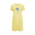 thumbnail image 5 of WJHWSX Womens Nightgown,Nightgowns for Women,Comfort Fit,Moisture Wicking,Printed,Yellow,S, 5 of 5