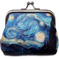 thumbnail image 1 of Monedero Vintage ZHCH de cuero PU con estampado para mujer, 1 of 5