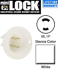 Leviton ML1-P Plug 15A-125V