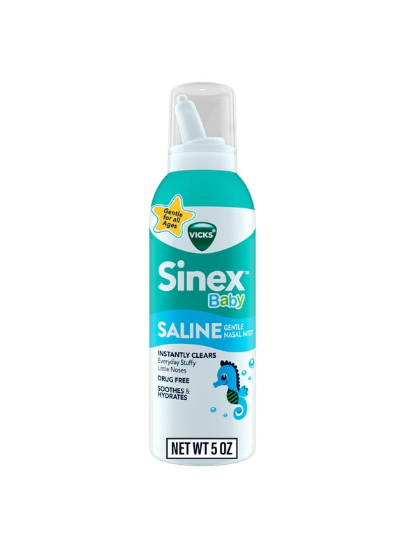 Vicks Sinex, Baby Saline Nasal Spray, Gentle, 5 oz over-the-Counter Children's Sinus Relief Spray