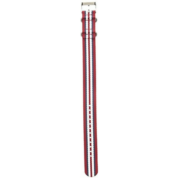 Correa de Tela Timex TW7C03400 Weekender 20mm Rayas Roja/Blanco/Azul