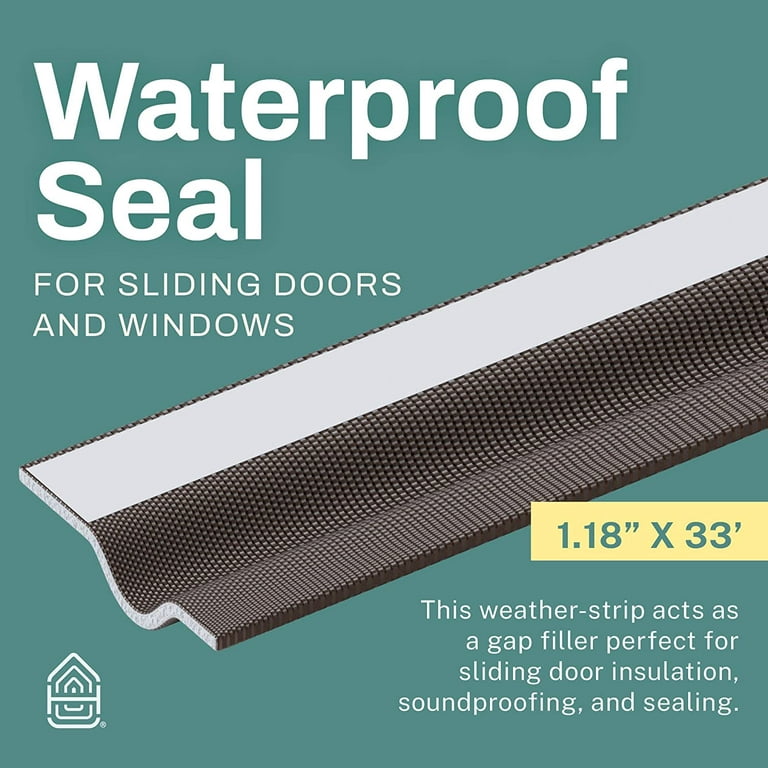 Bruiefpap Weather Stripping Door Seal, 39.37 Feet Window